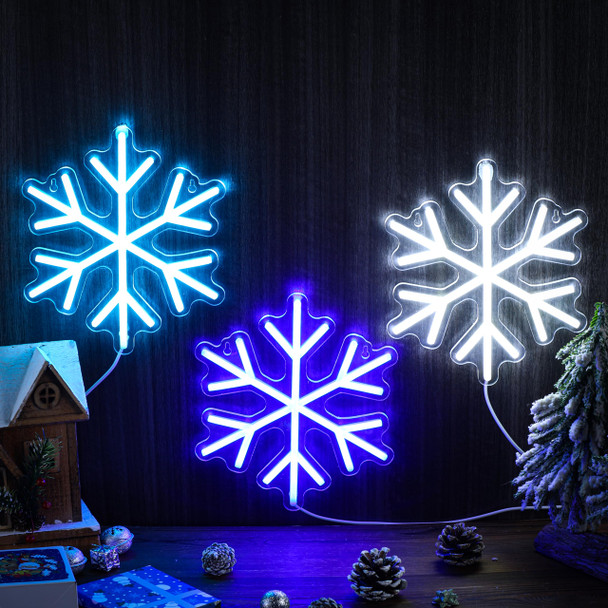ROCEEI 3 Pcs Snowflake Neon Sign, Snowflake Neon LED Lights Winter Neon Lights USB Window Wall Bar Living Room Decor for Winter Christmas Party Holiday Night Bedroom s ROCEEI 3 Pcs Snowflake Neon Sign, Snowflake Neon LED Lights Winter Neon Lights USB Window Wall Bar Living Room Decor for Winter Christmas Party Holiday Night Bedroom s