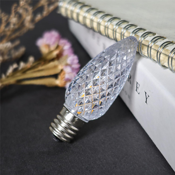 50 Pack C9 Led Replacement Christmas Light Bulb, 0.6W C9 Shatterproof Led Bulbs for Christmas String Light, E17 Intermediate Base, Commercial Grade Light Bulbs, Warm White 2700K