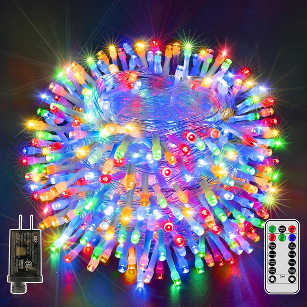 shineshine 328 FT 1000 LED Christmas Lights Outdoor Waterproof, 8 Lighting Modes String Lights with Remote and Timer, Fairy Lights for Indoor Outside Xmas Home Party Decor (Multicolor)