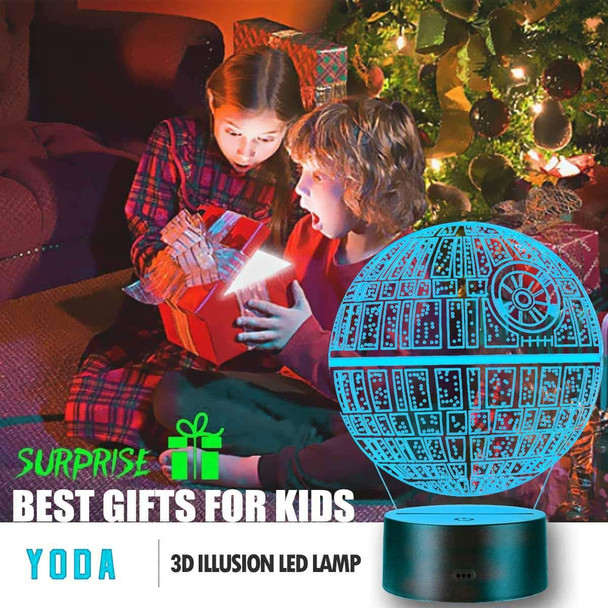 3D Star Wars Lamp -3 Patterns Night Light with Timing Remote Control and 16 Color Changing Decor lamp, Star Wars Toys Birthday and Christmas s for Boys Men Kids Fans