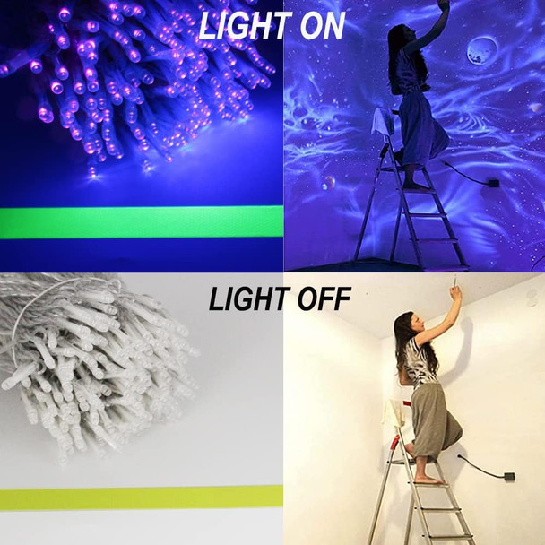 Solhice Black Light Curtain String Lights for Glow Party 10ft x10ft 306 LEDs, Blacklight with Remote Control for Christmas Bedroom Birthday Fluorescent Party Indoor Décor