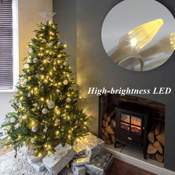 Solhice 300ft Christmas Lights Outdoor with Remote, 800 LED Waterproof String Lights Plug in, Clear Wire Twinkle Fairy Lights for Outside Indoor Bedroom Backyard Garden Christmas Decor