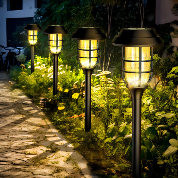 SOLPEX Solar Lights Outdoor Waterproof, Solar Garden Lights,Pathway Lights Solar Powered,Landscape Lighting,Outdoor Lights for Yard, Garden, Pathway, Patio, Walkway, Driveway, 8 Pack(Warm White)