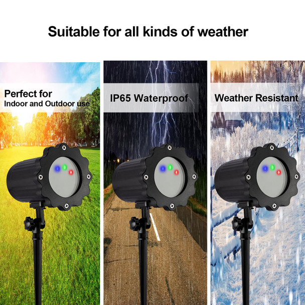 SUNYAO Laser Christmas Projector Lights Outdoor, Moving RGB Christmas Projector Light, 3 Color Motion Firefly Decorative Lights Show for Halloween Christmas Holiday Garden Patio