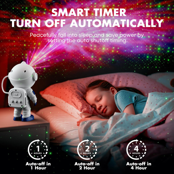 Astronaut Galaxy Projector, Star Projector for Bedroom, Nebula Night Light Projector with Timer and Remote, LED Space Galaxy Lamp for Room Decor, Home Decor, s for Kids, Christmas, Birthday