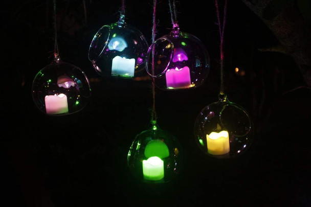 Topstone Multi Color Remote Control Tea Lights,Battery Powered Votive Candles with Timer,Flickring Flameless Candles for Wedding,Christmas,Fall Decoration,Pack of 12 (Wave Open Style)