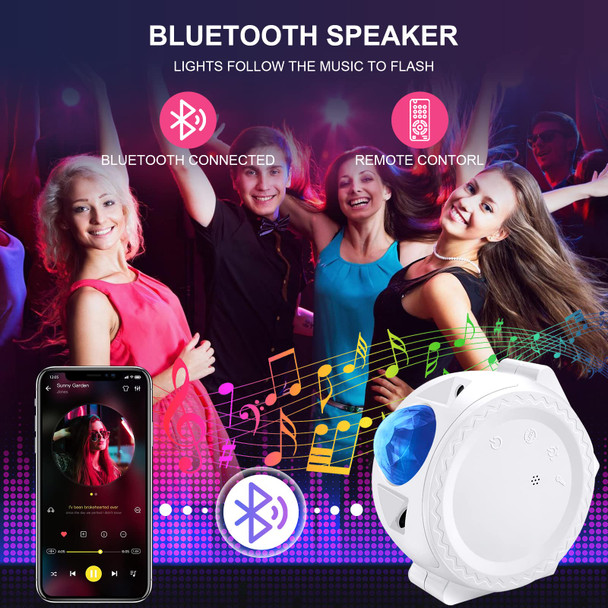 Star Projector, TRAALL 4 in 1 Galaxy Projector with Bluetooth Speaker & Timer, Remote&Voice Control, 18 Lighting Effects, Unique Sky Star Projector Night Light, Christmas Decorations for Kids Adults