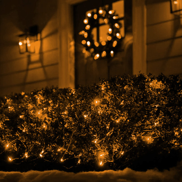 Outdoor Christmas Lights, 360 LED 12FT x 5FT Waterproof Christmas Net Lights Outdoor Plug in with 8 Modes, Warm White Christmas Mesh Lights Decorations for Xmas Indoor Tree Bush Yard Home Decor