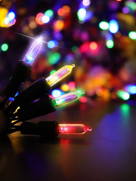 Twinkle Star 50 LED Battery Operated Christmas Lights 16 ft, Waterproof Tree Lights with 8 Lighting Modes, Indoor Outdoor Patio Garden Party Wedding Christmas Decoration, Multicolor