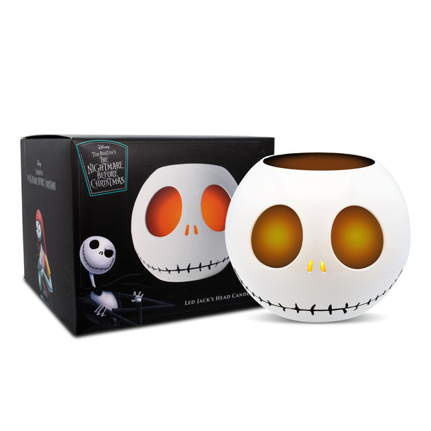 Disney The Nightmare Before Christmas Jack Skellington LED Flickering Flameless Candle With Automatic Timer Officially Licensed Collectible Disney The Nightmare Before Christmas Jack Skellington LED Flickering Flameless Candle With Automatic Timer Officially Licensed Collectible