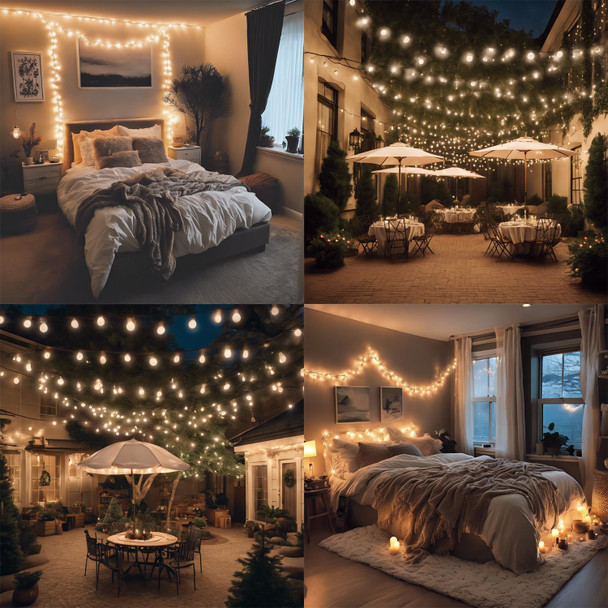 Globe Fairy String Lights 40 LED , 16.4Feet Warm White, USB Powered, Ideal for Indoor/Outdoor Home, Gardens, Halloween and Christmas Decorations Globe Fairy String Lights 40 LED , 16.4Feet Warm White, USB Powered, Ideal for Indoor/Outdoor Home, Gardens, Halloween and Christmas Decorations