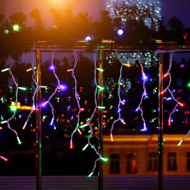 VIHOSE 8 Sets Christmas Solar String Light Outdoor Waterproof 39 ft 100 Led Solar Powered Led Christmas Lights, 8 Modes Solar Outdoor String Lights Fairy for Trees Garden Patio(Multicolor)