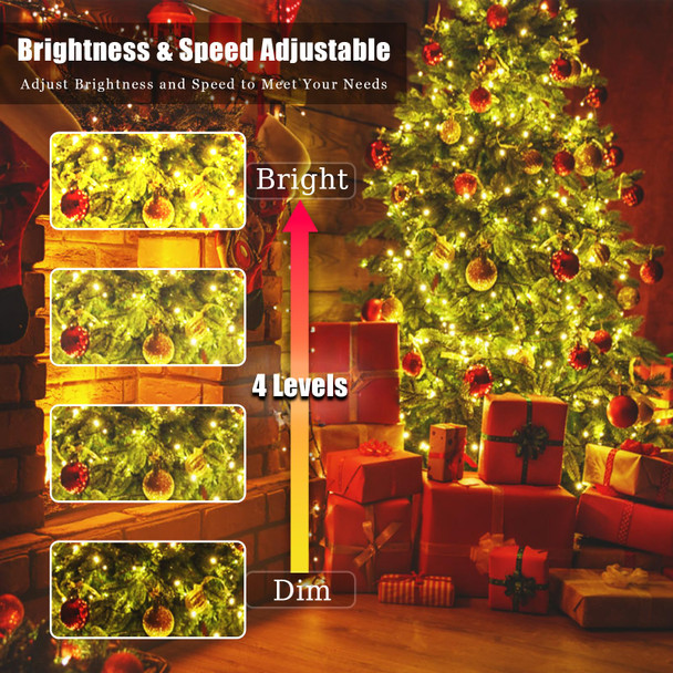 Voolex RGB Christmas Lights 200 Led 66Ft, Decorative Led Color Changing Lights with 24 Modes Remote Control - Waterproof Indoor Outdoor Led Christmas String Lights for Tree, Christmas Decor