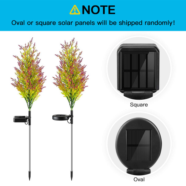 Vosaro Solar Christmas Tree Lights Garden Outdoor Waterproof, Yard Decoration / Stake Decor Lights, Xmas Decorative Multi-Color Flickering Pine Lights for Patio Lawn Pathway