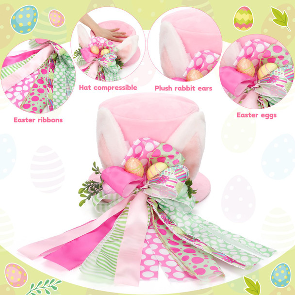 Easter Bunny Tree Topper Hat Decorative Bow with Bunny Ears Easter Trees Topper Decorations Ornaments 12x8 in Decorative Tree Ornaments for Spring Outdoor Home Indoor Decoration Party Supplies Easter Bunny Tree Topper Hat Decorative Bow with Bunny Ears Easter Trees Topper Decorations Ornaments 12x8 in Decorative Tree Ornaments for Spring Outdoor Home Indoor Decoration Party Supplies