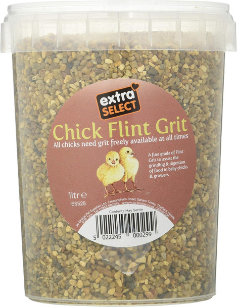 Extra Select Chick Flint Grit Tub, 1 Litre10Es525