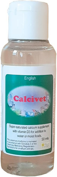 Garden Feathers Calcivet - 50Ml - Liquid Calcium & D3 Supplement