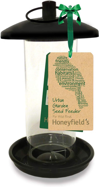 Honeyfields 71484997 Hanging Wild Bird Seed Feeder, Urban Garden Design In Black & Metal , 20.0 Cm11.2 Cm11.2 Cm71484997 Honeyfields 71484997 Hanging Wild Bird Seed Feeder, Urban Garden Design In Black & Metal , 20.0 Cm11.2 Cm11.2 Cm71484997