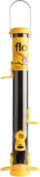 Jacobi Jayne Flo-N3Y Flo Niger Seed Feeder, Large, Yellowflo-N3Y Jacobi Jayne Flo-N3Y Flo Niger Seed Feeder, Large, Yellowflo-N3Y