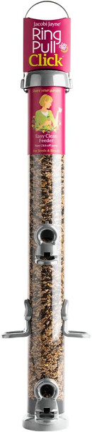 Jacobi Jayne Ring-Pull Click Large Seed Feeder, Zinc Birdrp3-S3Z Jacobi Jayne Ring-Pull Click Large Seed Feeder, Zinc Birdrp3-S3Z