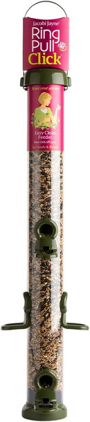 Jacobi Jayne Rp3-S3G Ring-Pull Click Large Seed Feeder, Green Birdrp3-S3G Jacobi Jayne Rp3-S3G Ring-Pull Click Large Seed Feeder, Green Birdrp3-S3G