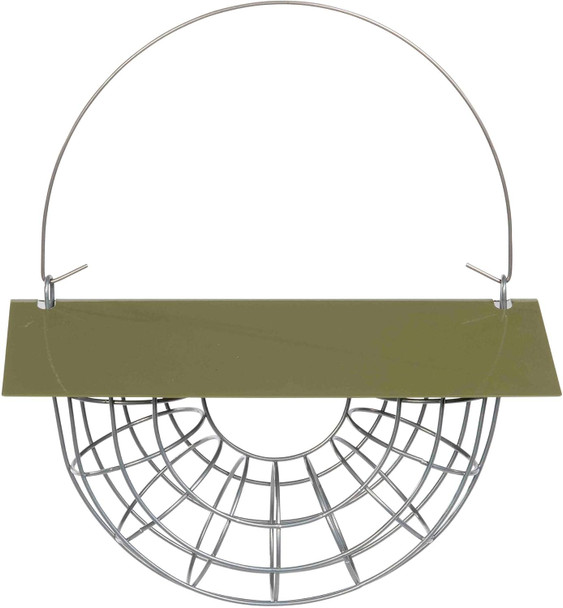 Jacobi Jayne® Suet Ball Basket - Large Capacity Holds 5 Fat Balls For Wild Birds - Hanging Bird Feeder For Suet Balls - Bird Feeder With Pitched Roof To Protect Bird Fat Ballsjj-Sbb
