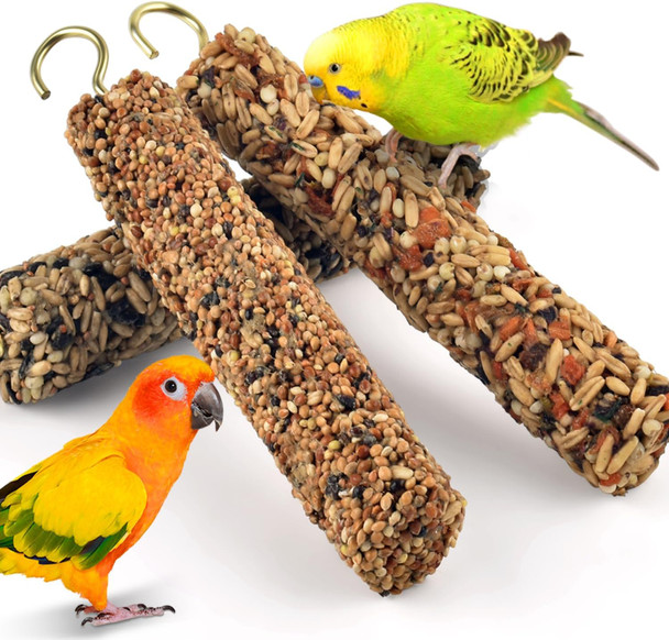 Katumo Bird Treats Parrot Crunch Sticks Parakeet Grains Mixed Treats Cockatiel Snacks Budgie Food Sticks For Lovebird Conure Myna Canary Parrots Katumo Bird Treats Parrot Crunch Sticks Parakeet Grains Mixed Treats Cockatiel Snacks Budgie Food Sticks For Lovebird Conure Myna Canary Parrots