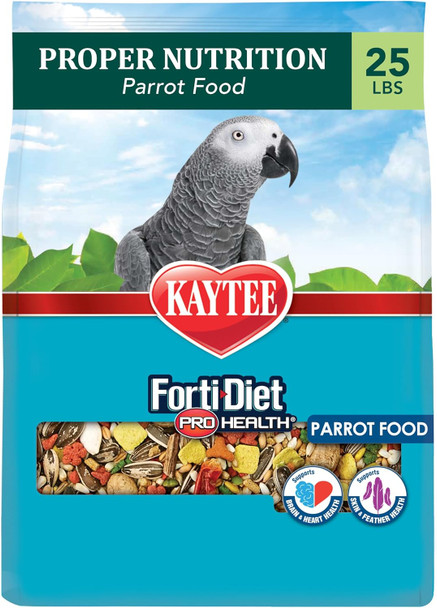 Kaytee Forti-Diet Pro Health Feather Health Parrot Food 25Lb Kaytee Forti-Diet Pro Health Feather Health Parrot Food 25Lb