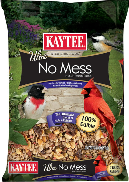 Kaytee Ultra No Mess Nut & Raisin Blend 5 Pounds Kaytee Ultra No Mess Nut & Raisin Blend 5 Pounds