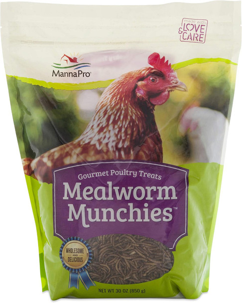Manna Pro Mealworm Munchies, 30 Oz Manna Pro Mealworm Munchies, 30 Oz