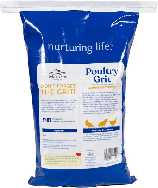 Manna Pro Poultry Gritinsoluble Crushed Granite25 Pounds