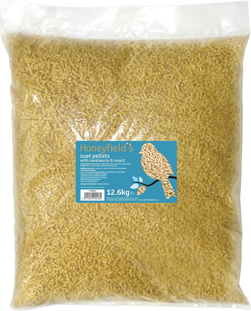 Marriage'S Honeyfields Suet Pellet With Mealworm & Insect 12.6Kg Bag For Wild Birds71508297