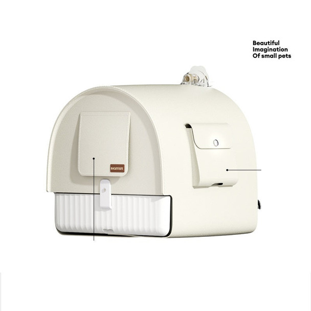 Multifunctional Parrot Bath Room With Drawer & Transparent Feeding Box - Perfect Bird Cage Accessory For Lovebirds