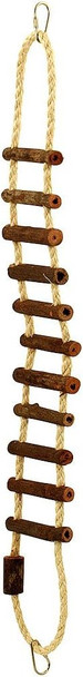 Natural Log Ladder Bridge Parrot Toy - Large African Greys Conures S
