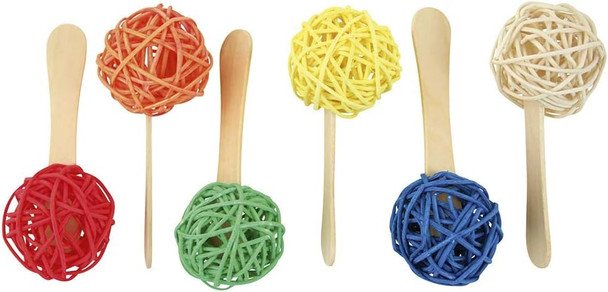 Northern Parrots Popsicle Sticks Parrot Foot Toys - Pack Of 6 Northern Parrots Popsicle Sticks Parrot Foot Toys - Pack Of 6