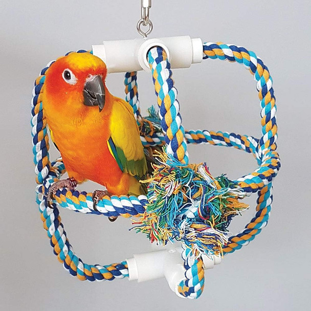 Parrot Orbit - Cotton Climbing Rope Swing Parrot Orbit - Cotton Climbing Rope Swing