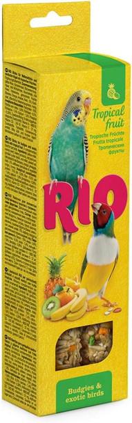 Rio Sticks For Budgies And Exotic Birds With Tropical Fruit, 80 G22110