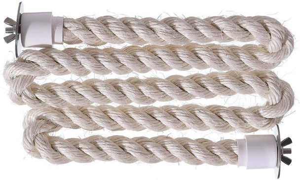 Sisal Rope Zig Zag Parrot Perch - Extra Large