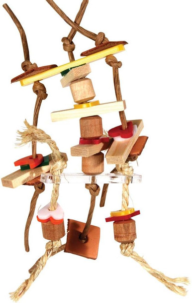 Zoo-Max Fun Loving Bird Toy With Paper Rope291 Zoo-Max Fun Loving Bird Toy With Paper Rope291