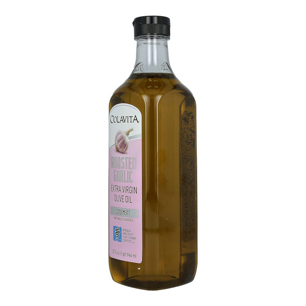 Colavita All Natural Roasted Garlic Extra Virgin Olive Oil 32Oz Plastic
