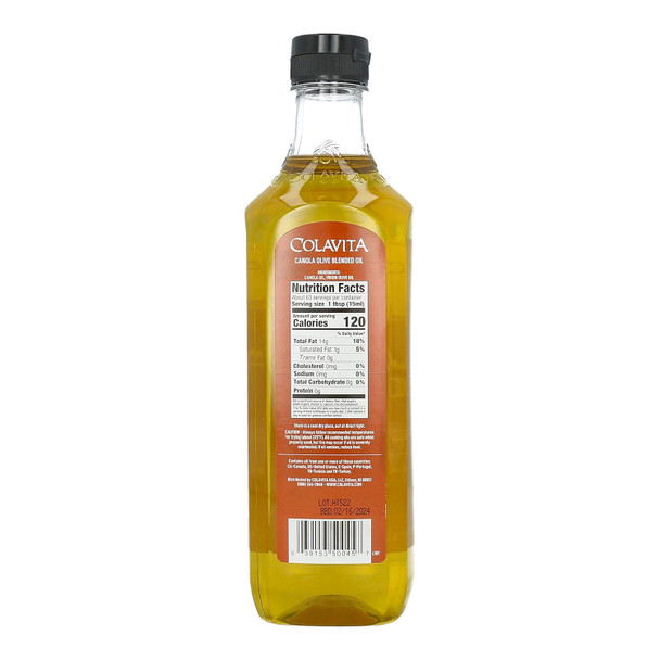 Colavita Canola 75/25 Virgin Blended Oil, 32 Ounce (Pack Of 12)