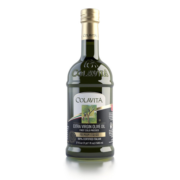 Colavita Premium Italian Extra Virgin Olive Oil 17 Fl. Oz., Glass Bottle