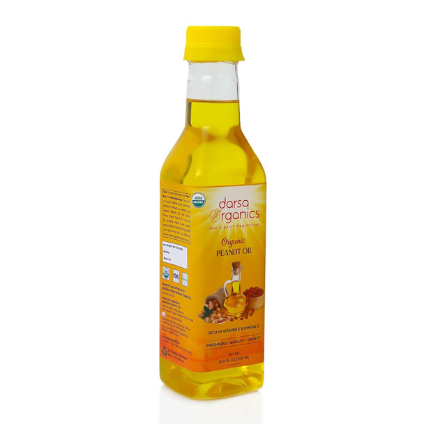Darsa Organics Peanut Oil Usda Organic Non-Gmo Chemical- Premium Quality Cold Pressed Organic Groundnut Oil Darsa Organics Peanut Oil Usda Organic Non-Gmo Chemical- Premium Quality Cold Pressed Organic Groundnut Oil