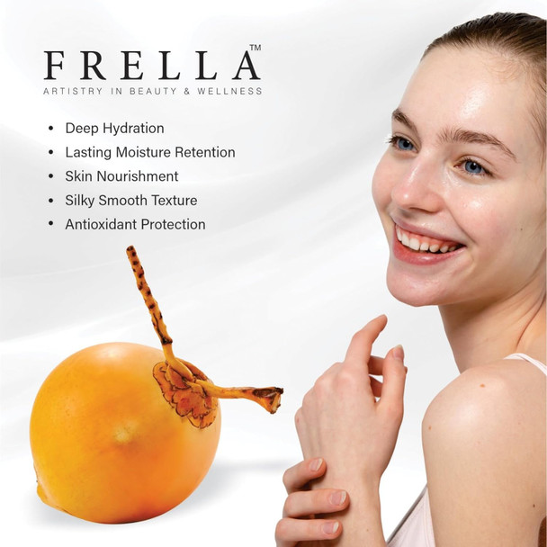 Frella Organic King Coconut Oil Coconut Oil For Skin Coconut Body Oil Hair Oil 3.3 Fl Oz