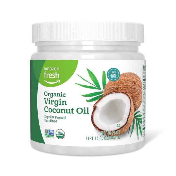 Fresh, Organic Virgin Coconut Oil, 30 Fl Oz (Previously Happy Belly, Packaging May Vary)