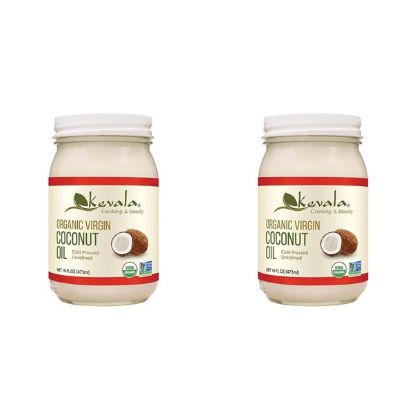 Kevala Organic Raw Coconut Oil, 16 Ounce (Pack Of 2)