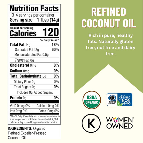 Mountain High Organics Organic Expeller-Pressed Coconut Oil 1/128Oz