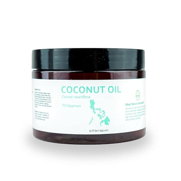 Nature Packaged Solid Coconut Oil (12 Fl. Oz.) - Sourced Directly From Our Farm Partner In The Philippines - Carrier Oil Nature Packaged Solid Coconut Oil (12 Fl. Oz.) - Sourced Directly From Our Farm Partner In The Philippines - Carrier Oil