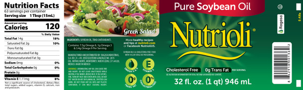Nutrioli Pure Soybean Oil Nutrioli Pure Soybean Oil