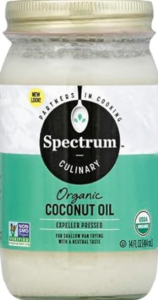 Spectrum Naturals Organic Coconut Oil, 14 Oz (Packaging May Vary)